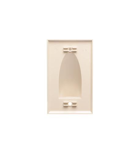 FACEPLATE, 1-GANG, BULK NOSE, IVORY