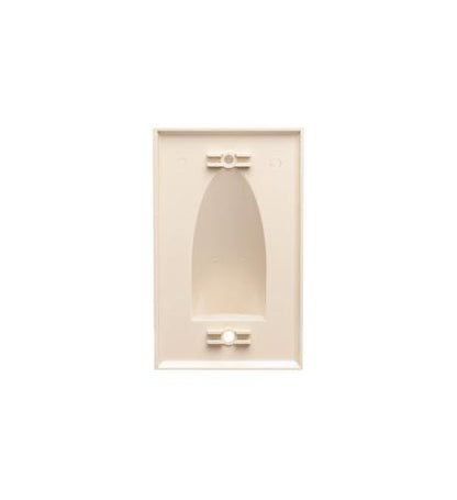 FACEPLATE, 1-GANG, BULK NOSE, IVORY