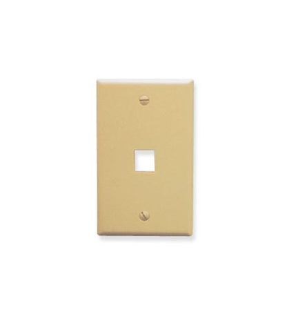 FACEPLATE, OVERSIZED, 1-PORT, IVORY