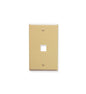 FACEPLATE, OVERSIZED, 1-PORT, IVORY