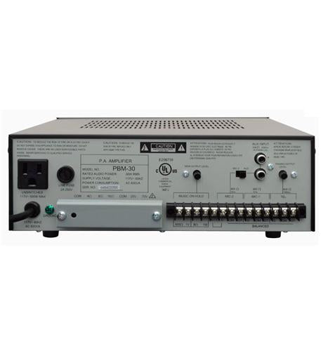 30W Contractor Series PA Amplifier  UL