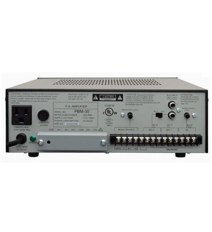 30W Contractor Series PA Amplifier  UL