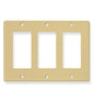 FACEPLATE, DECOREX, 3-GANG, IVORY