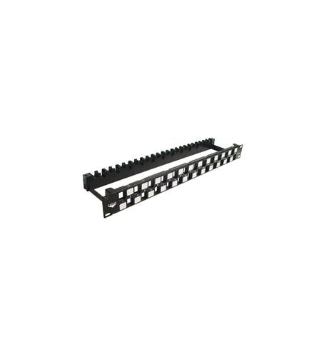 PATCH PANEL,BLANK,CAT 6A UTP,24PORT,1RMS