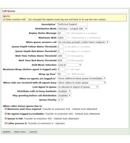 8211213 Distribute Calls up to 10 queues