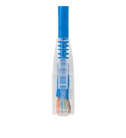 PATCH CORD, CAT5e, CLEAR BOOT, 3' BLUE