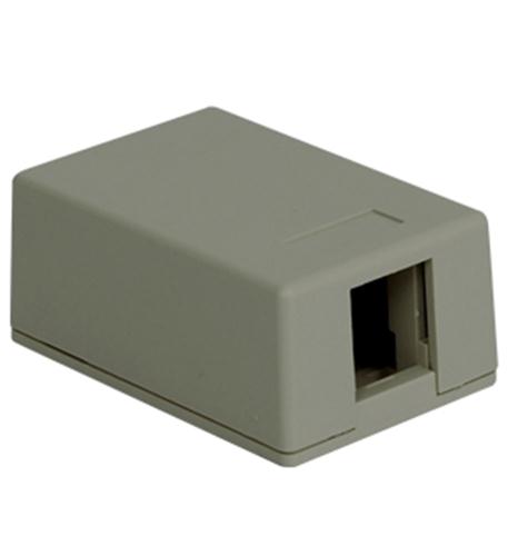SURFACE MOUNT BOX, 1-PORT, GRAY