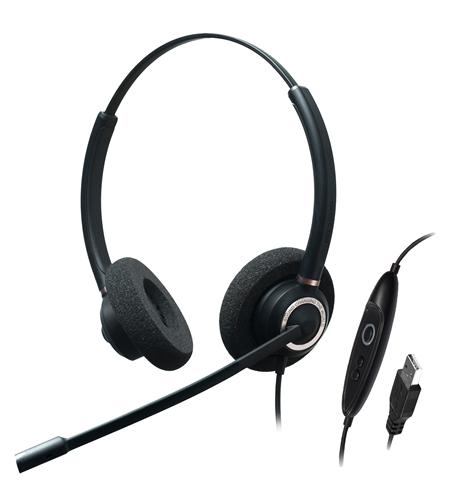 Dual Ear,Stereo,Adv Noise Cancel USB