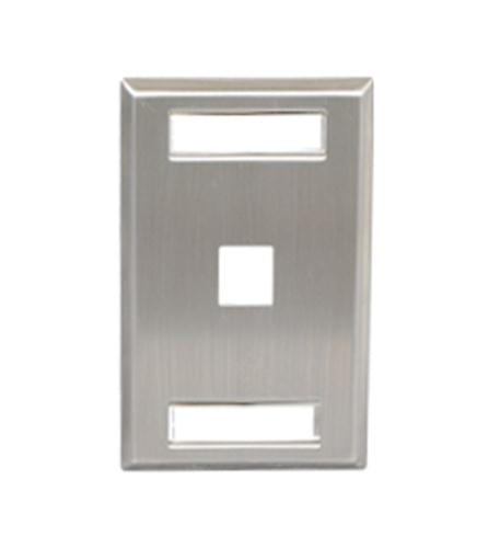 FACEPLATE, ID, STAINLESS, 1-GANG,1-PORT